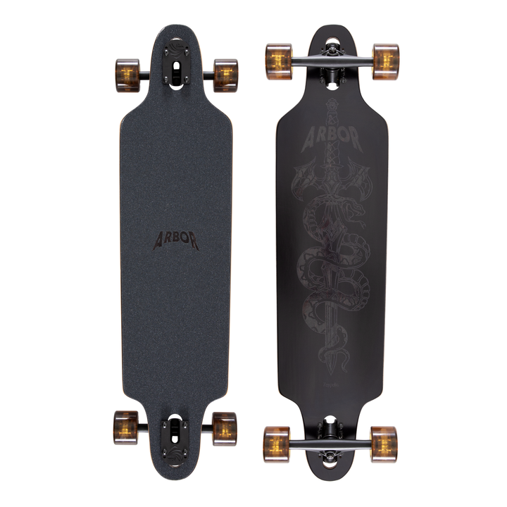 Arbor Journey Nightfall Zeppelin Dropthrough longboard