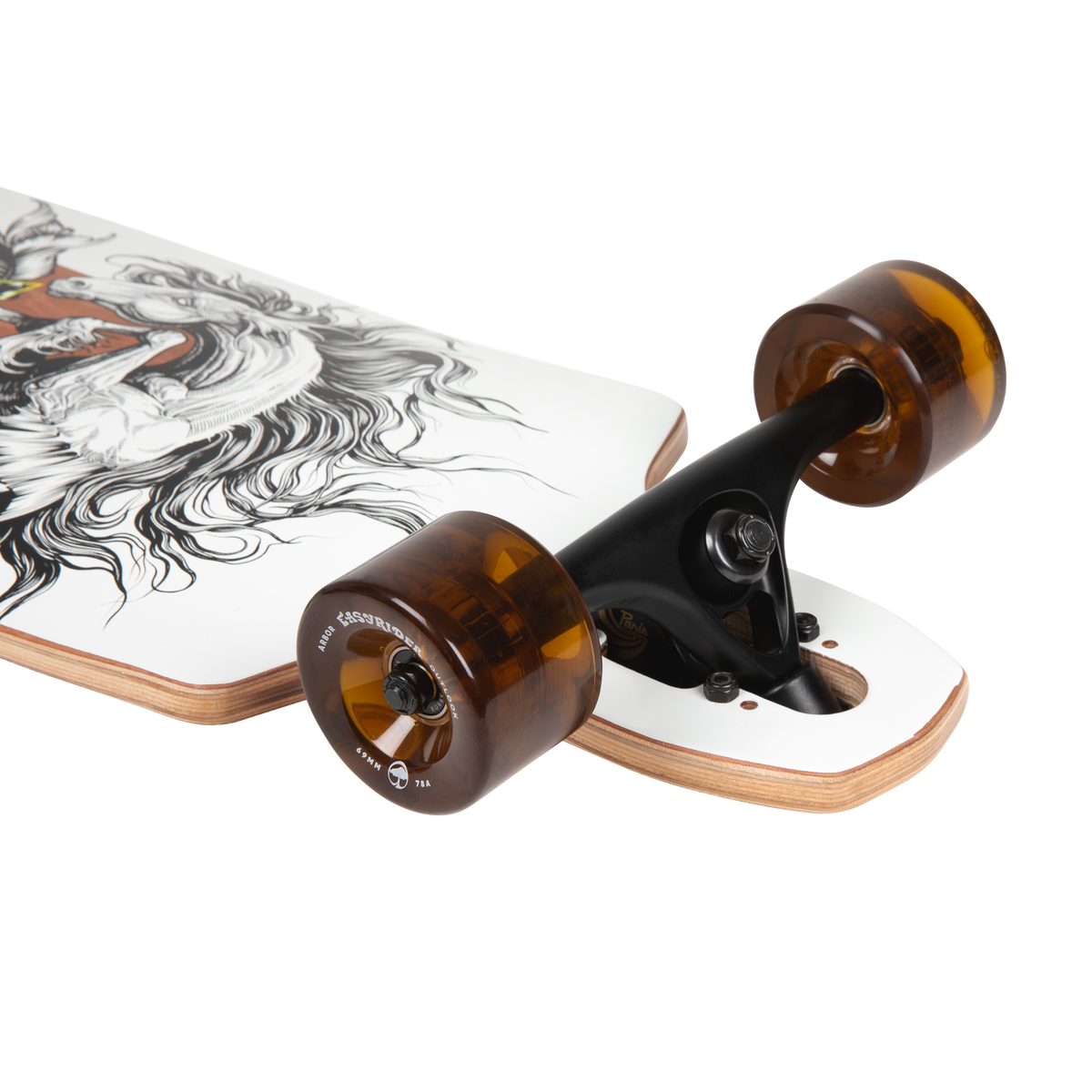 Arbor Skateboards - Bamboo Dropcruiser K Darmaeva longboard - trucks