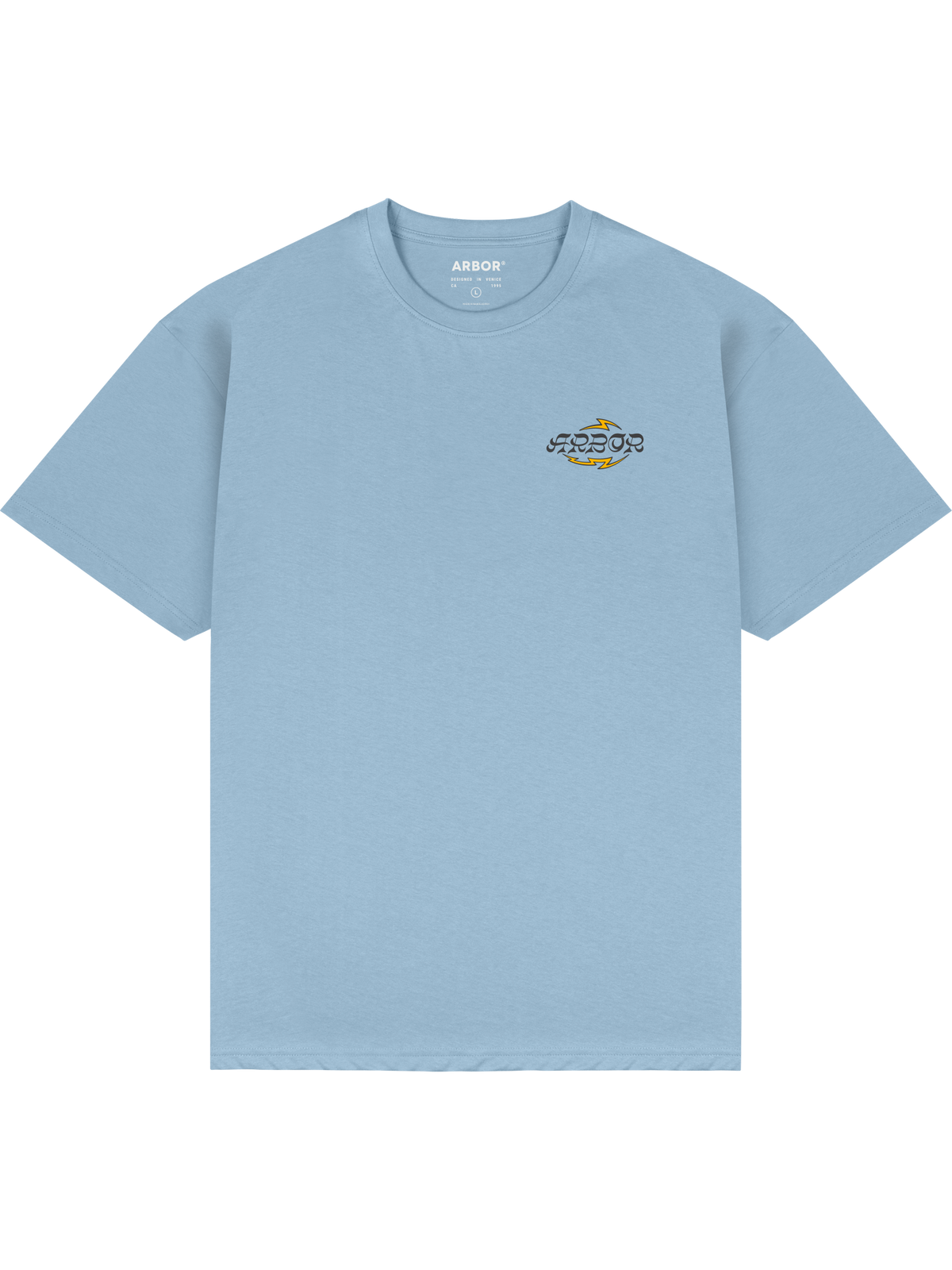 Arbor Throwing Bones T-Shirt Tee Sky Blue