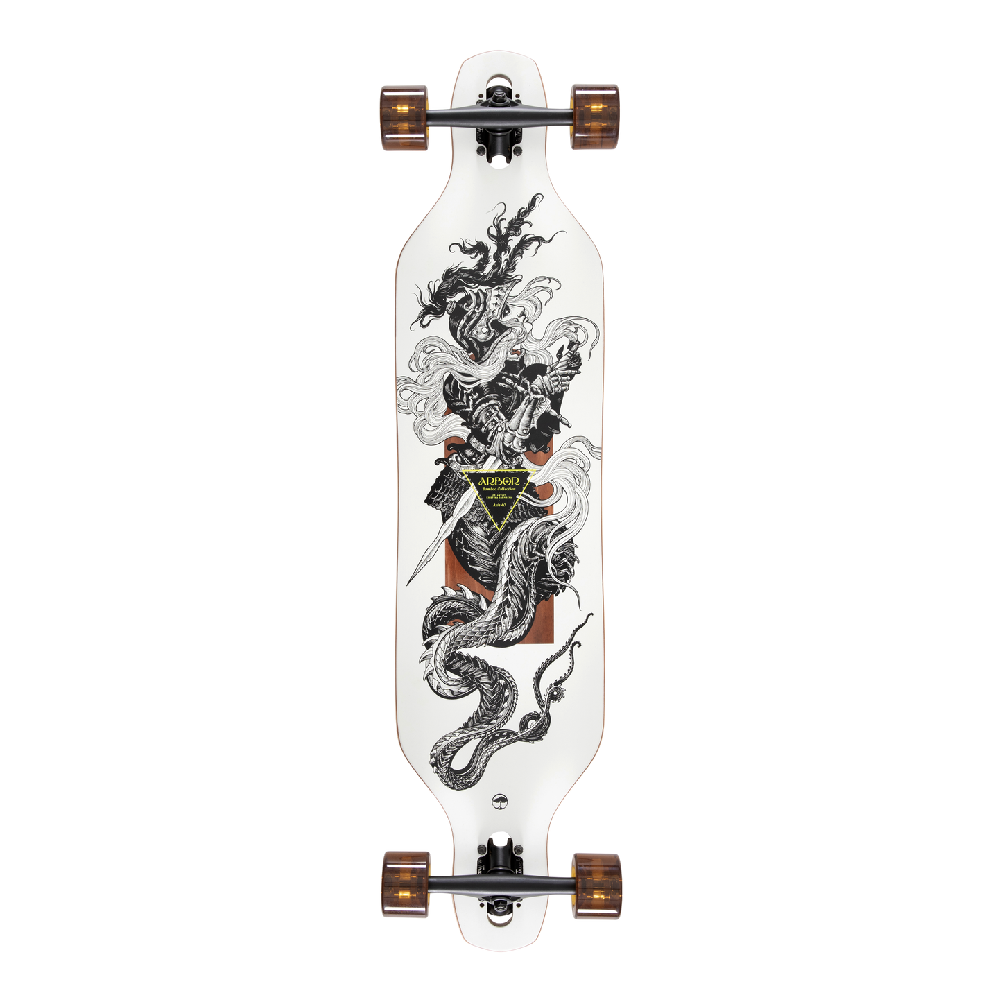 Arbor Bamboo Axis 40 K Darmaeva Dropthrough longboard - graphic
