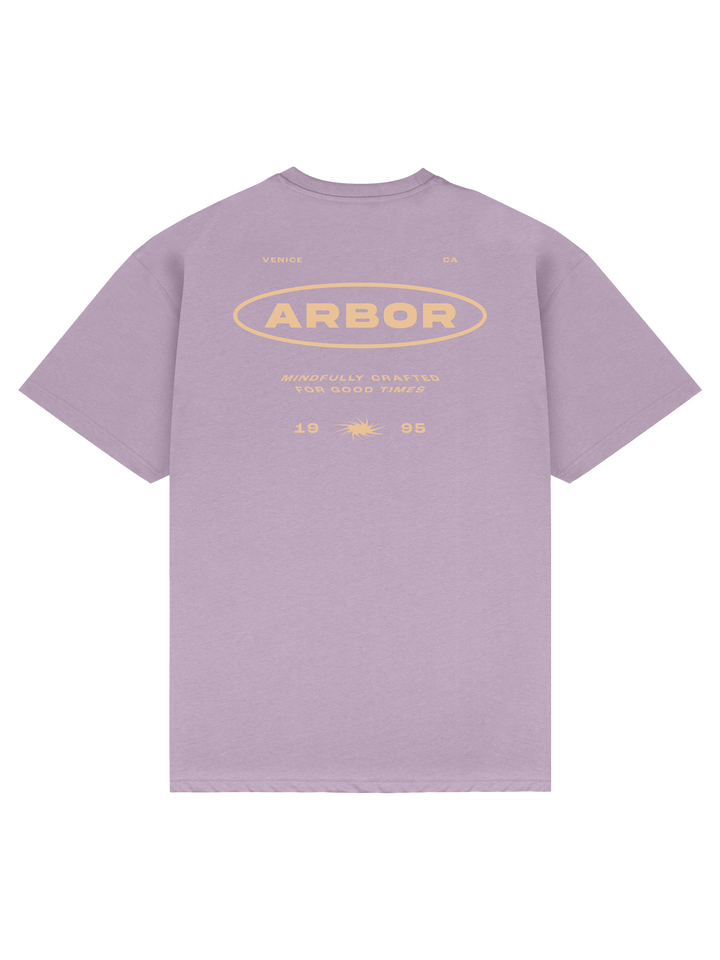 Arbor Apparel - Craft T-Shirt Faded Purple back