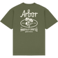 Arbor Poppy T-Shirt Tee Army Graphic