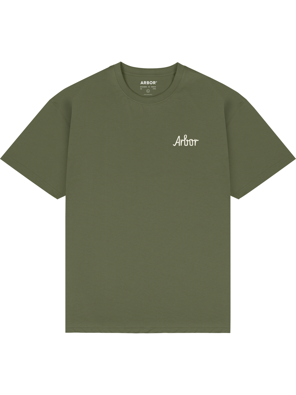 Arbor Poppy T-Shirt Tee Army