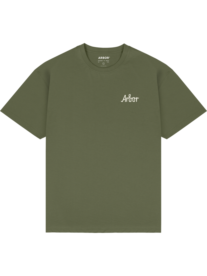 Arbor Poppy T-Shirt Tee Army