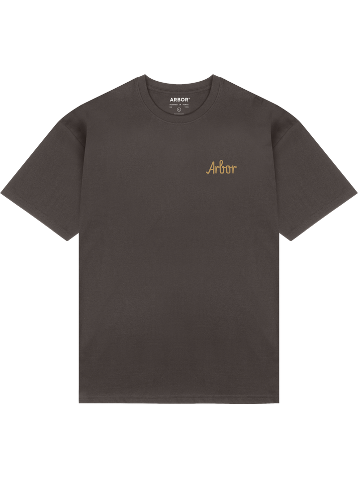 Arbor Poppy T-Shirt Tee Faded Black